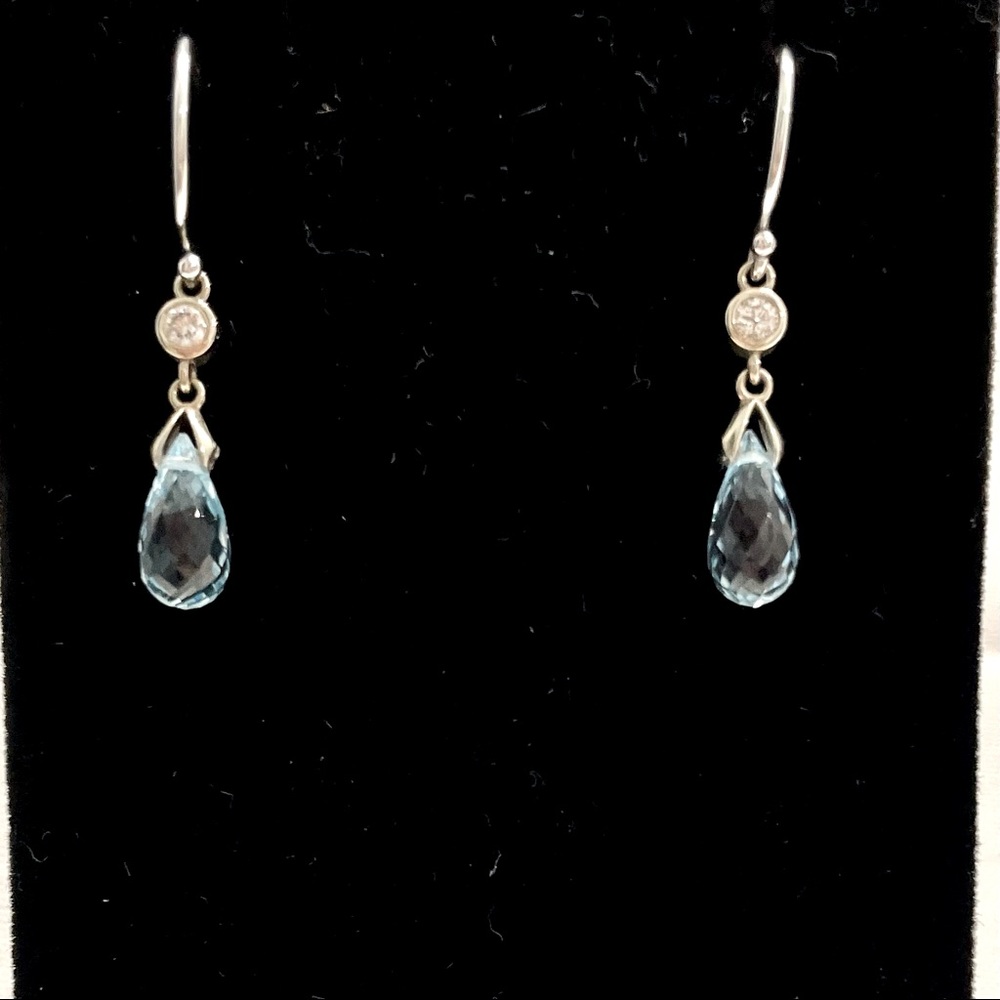 NEW! Aquamarine Teardrop Earrings
